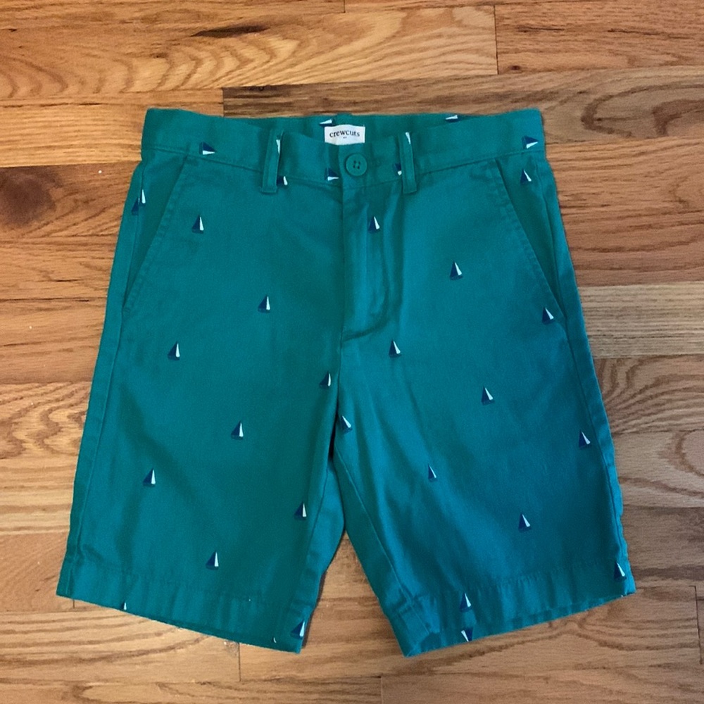 Crewcuts green sailboat shorts